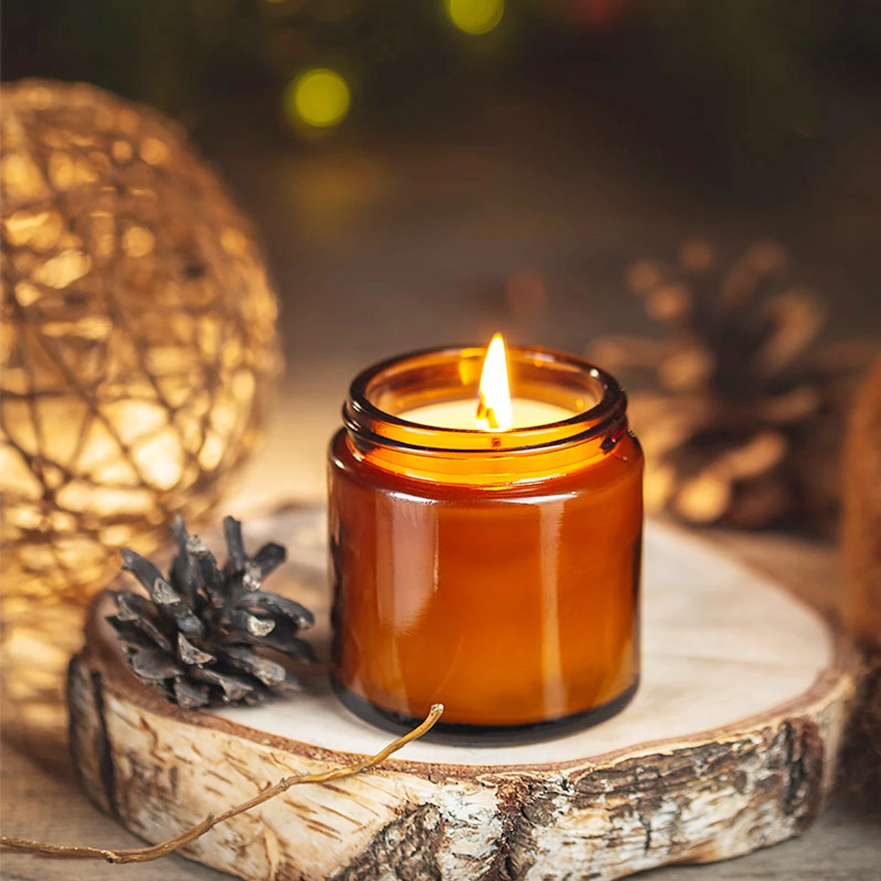 Candle Making Jars With Lids - أوعية زجاجية للشموع، أوعية زجاجية مستديرة