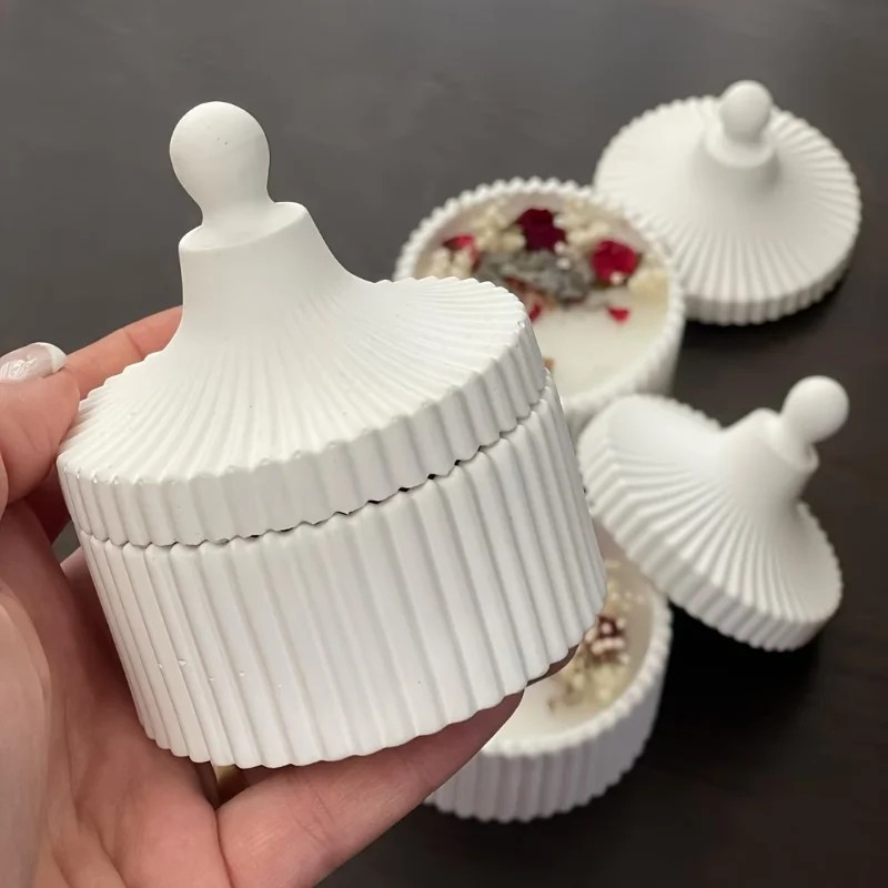 Candle Making Jars With Lids - أحدث موديلات 2026: قالب سيليكون لصنع