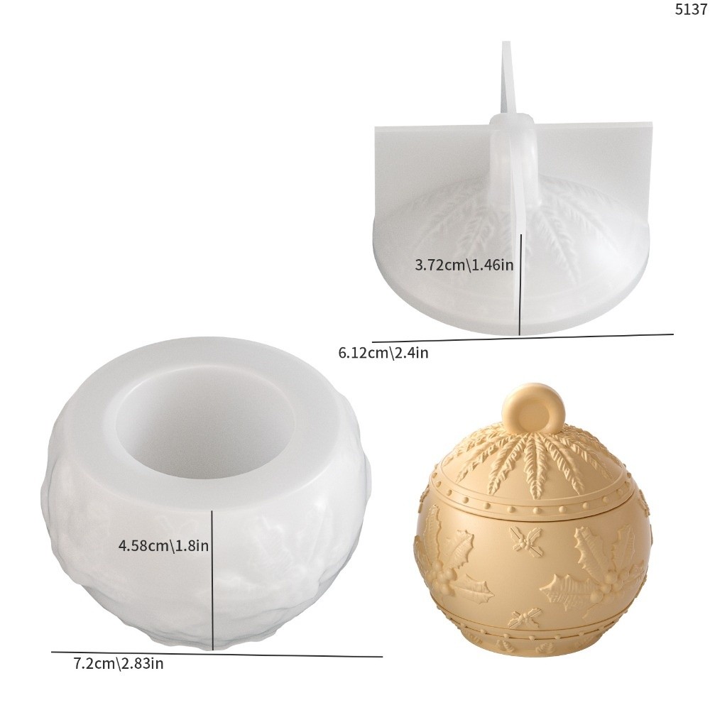 Candle Making Jars With Lids - قالب سيليكون جديد لصنع أوعية الشموع