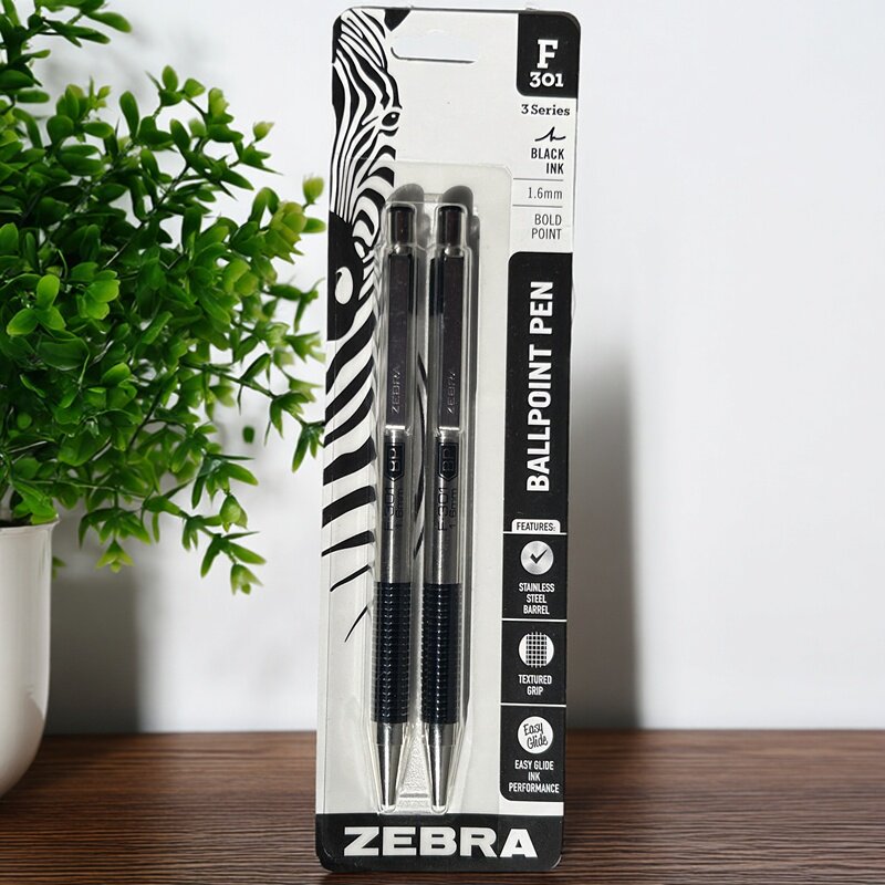 Zebra Pen F-301 - قلم حبر جاف ياباني من ZEBRA