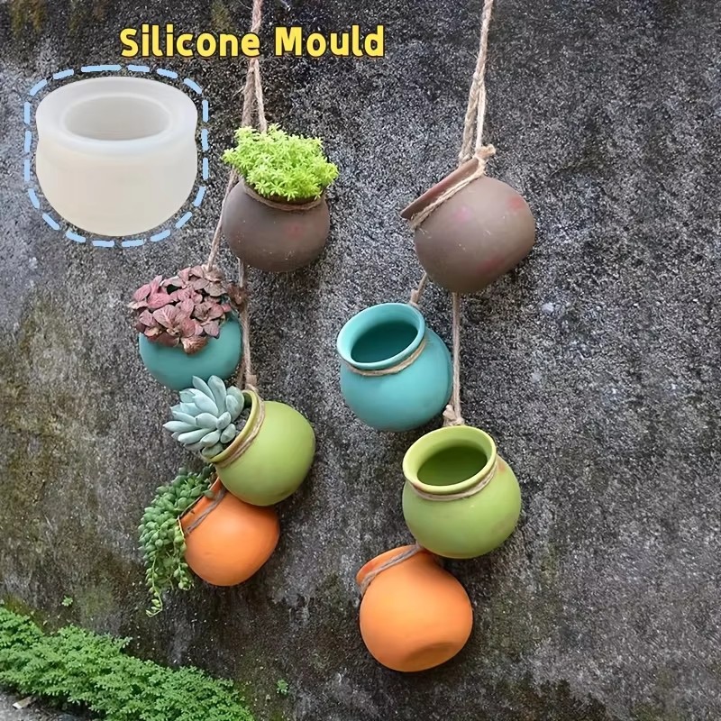 Candle Making Ideas - قوالب أصص الزهور السيليكونية، قوالب الراتنج،