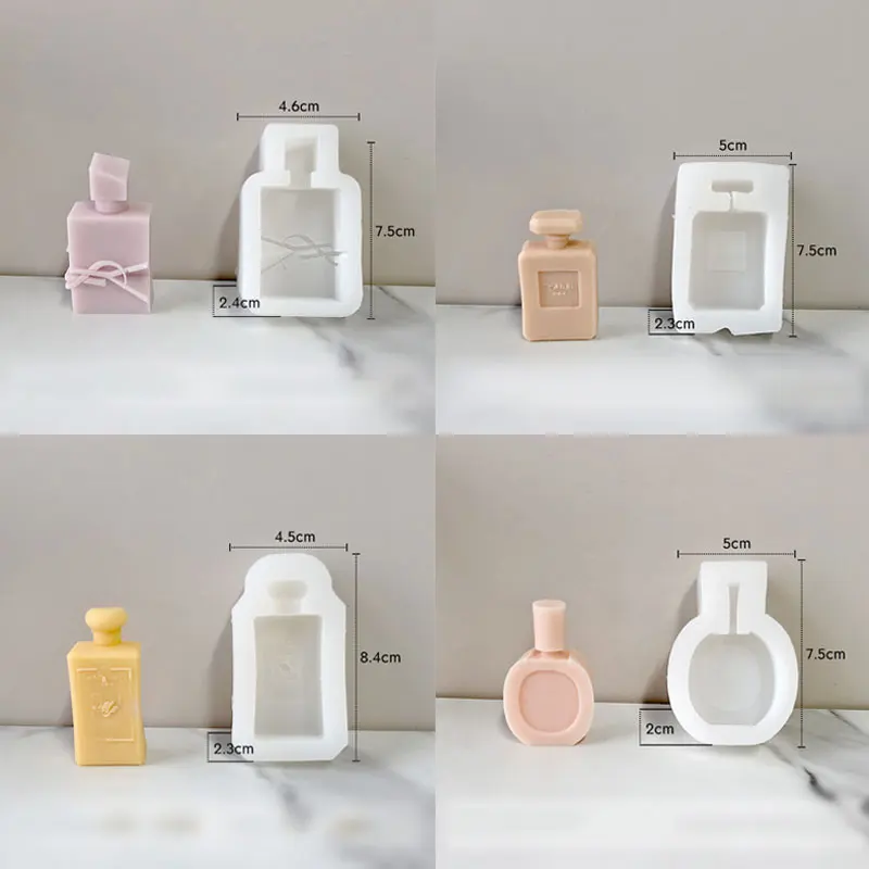 Candle Making And Perfume - 2 قطعة زجاجة عطر الموضة سيليكون