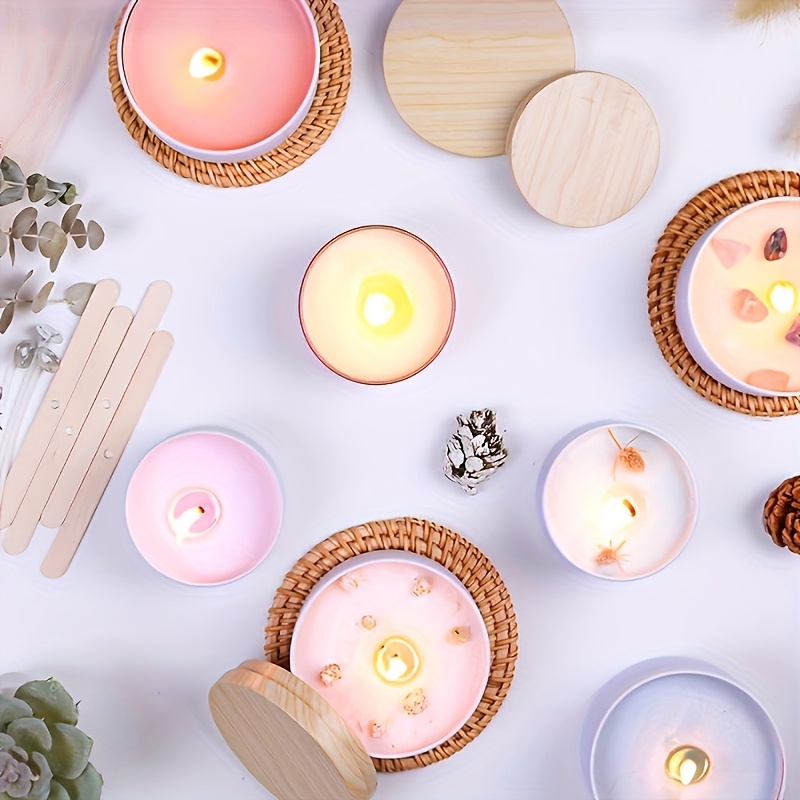جرة شمع معدنية بيضاء مجموعة أد - مراجعة Candle Making Jars With Lids وسعره