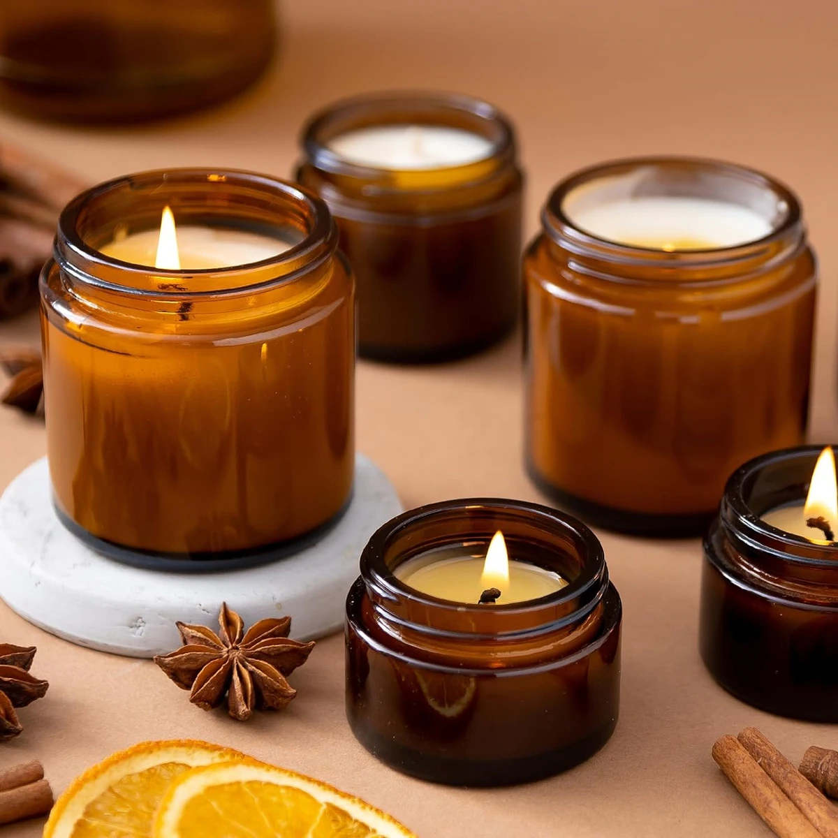 أوعية زجاجية للشموع، أوعية زجا - مراجعة Candle Making Jars With Lids وسعره