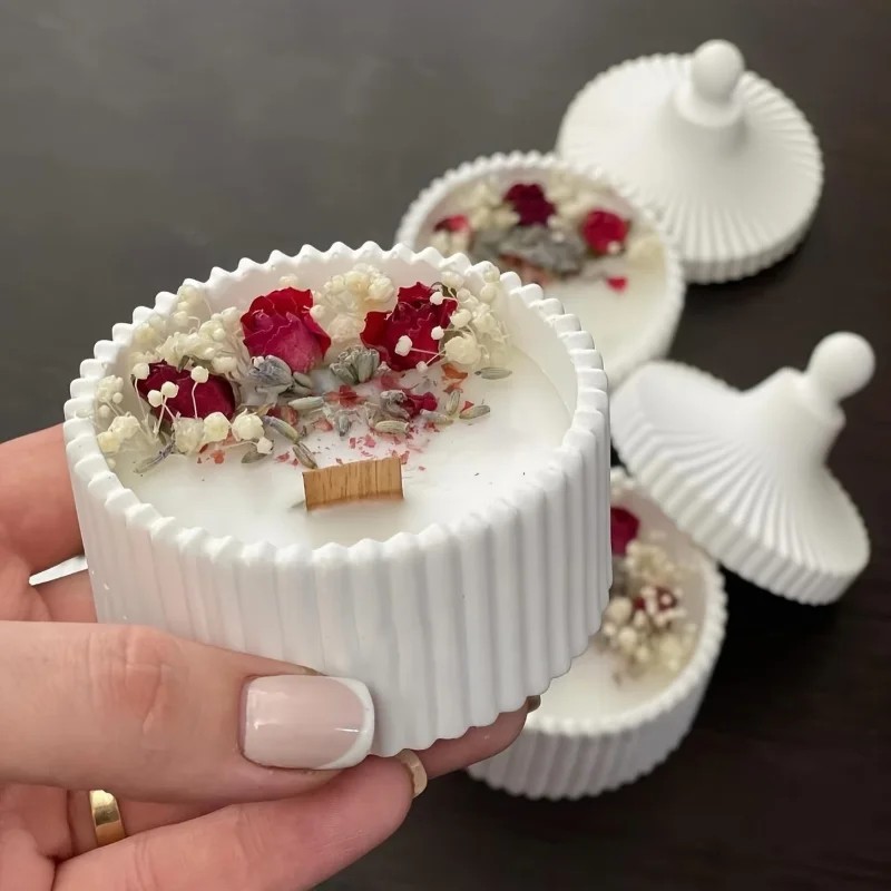أحدث موديلات 2026: قالب سيليكو - مراجعة Candle Making Jars With Lids وسعره