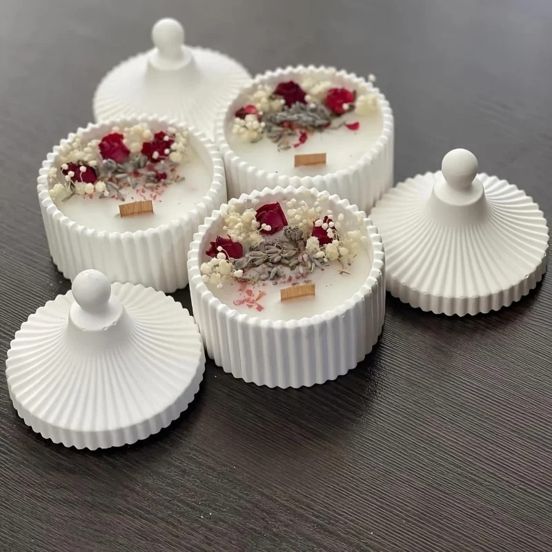 أحدث موديلات 2026: قالب سيليكو - مراجعة Candle Making Jars With Lids وسعره