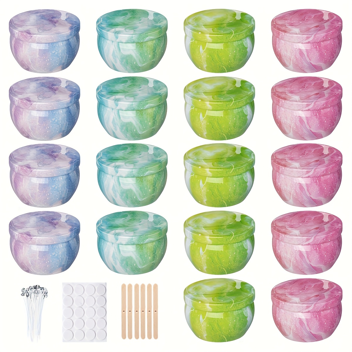 أوعية شموع معدنية فارغة بنمط ا - مراجعة Candle Making Jars وسعره