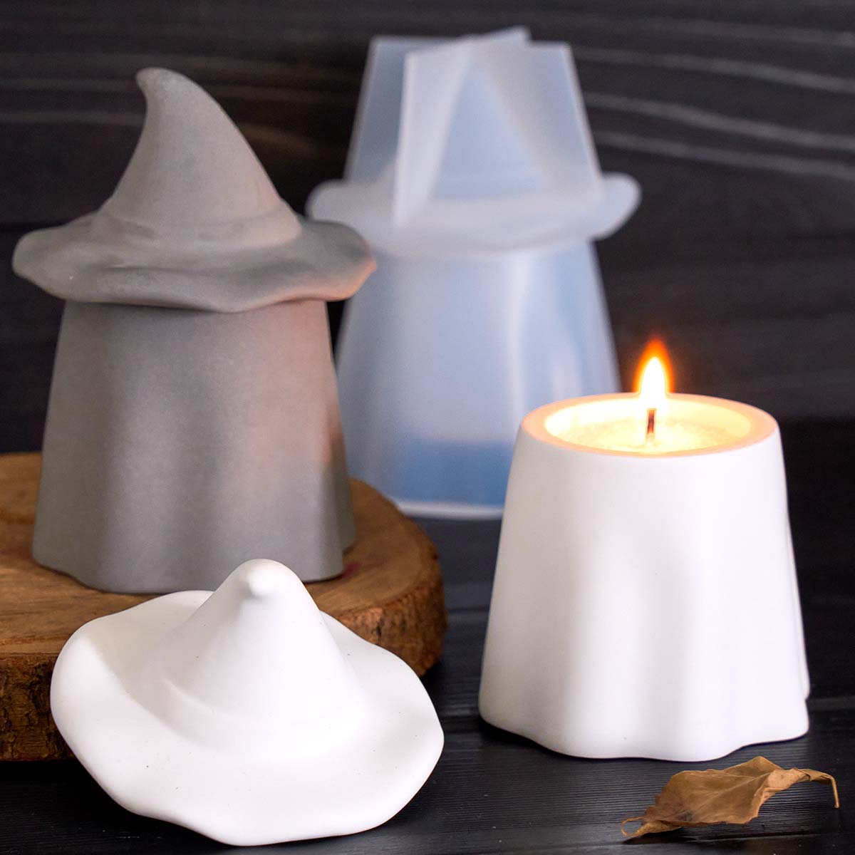 شبح معالج شمعة جرة قالب من الس - مراجعة Candle Making Jars With Lids وسعره
