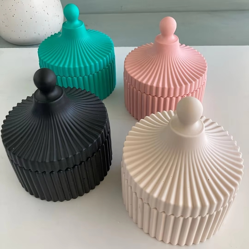 مجموعة واحدة من قوالب السيليكو - مراجعة Candle Making Jars With Lids وسعره
