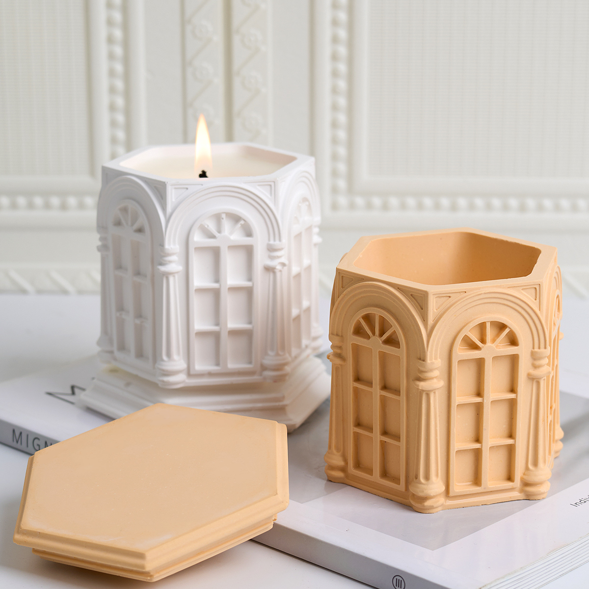 حاوية برطمان شمع عتيق تصنعه بن - مراجعة Candle Making Jars وسعره