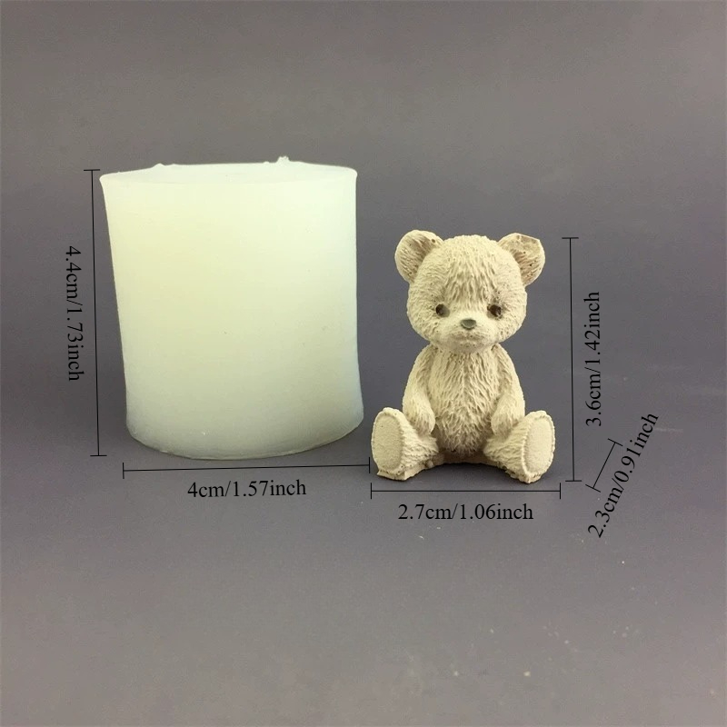 قالب سيليكون على شكل دب لطيف ل - مراجعة Candle Making Jars وسعره