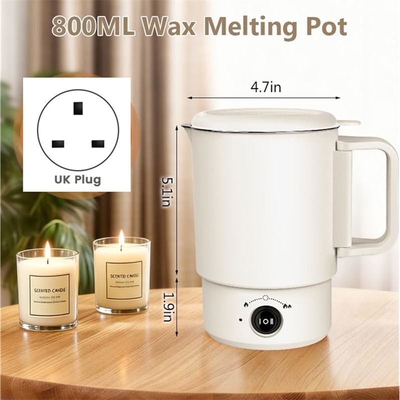 طقم وعاء إذابة الشمع الكهربائي - مراجعة Candle Making Uk وسعره